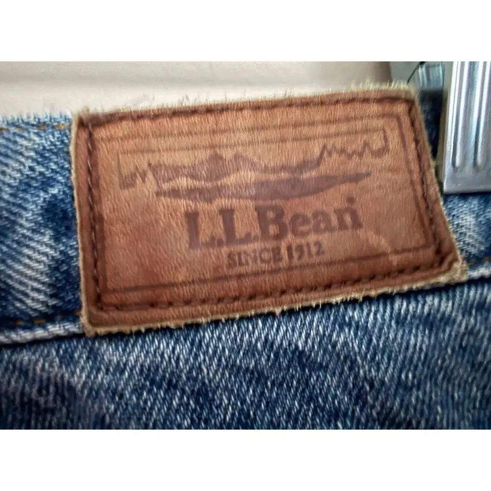 Vintage L.L.‎ Bean Fleece Lined Mens Jeans Workwear Winter Denim 33x30